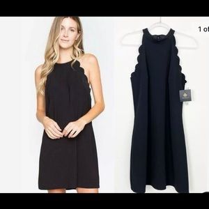 Marina Scallop Detail Dress